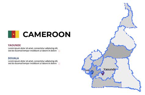 cameroon map vector