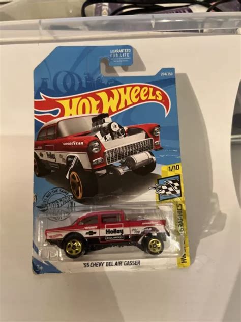 GRAPHISMES DE VITESSE Hot Wheels 55 Chevy Bel Air Gasser modèle moulé sous pression à l