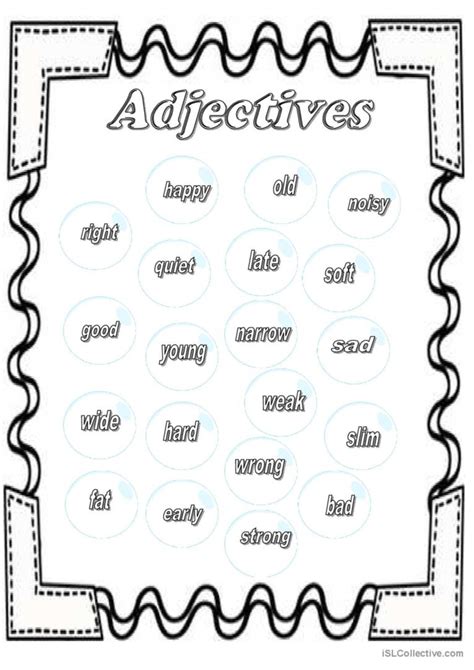 Opposite Adjectives English Esl Worksheets Pdf And Doc