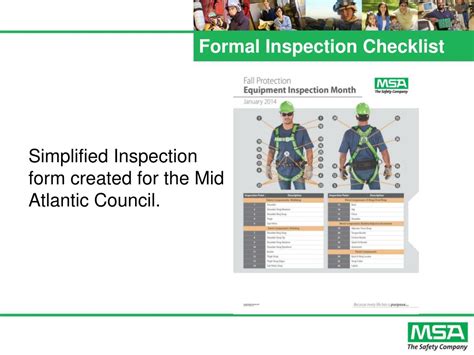 Ppt Inspection Of Fall Protection Equipment Powerpoint Presentation Free Download Id 5831782