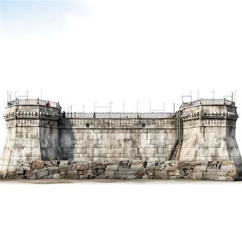 Premium AI Image | Isolated Fortification Structural Defense Reinforced ...