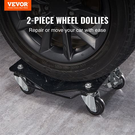 Vevor Car Dolly Wheel Tire Dolly 2 Pcs Heavy Duty Skate Auto Repair