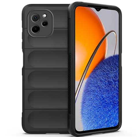 Rubber ударозащитен калъф черен за Huawei Nova Y61