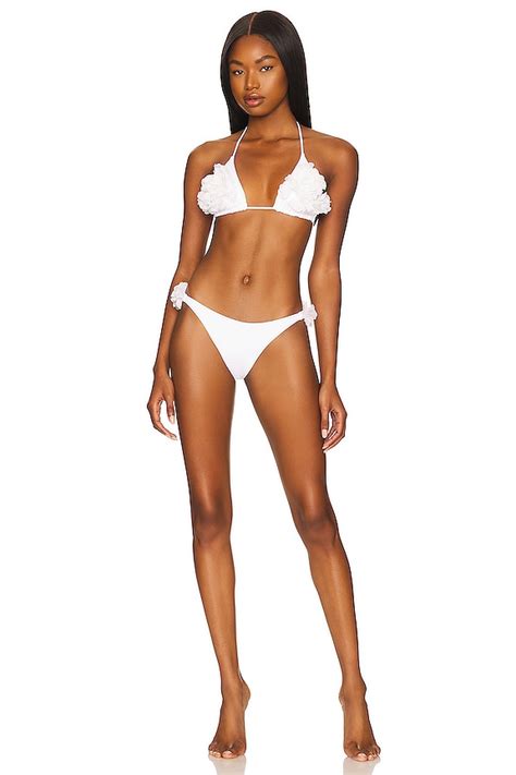 La Reveche Shayna Bikini Set In White REVOLVE