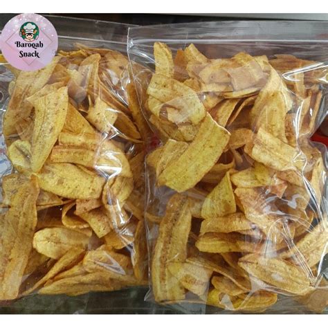 Jual KERIPIK PISANG ASIN GURIH 250GR SNACK KILOAN Shopee Indonesia