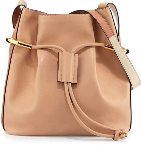 Chloé Emma Small Drawstring Shoulder Bag Blush Nude Chloe handbags Bags Small drawstring