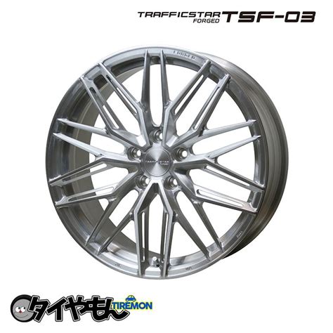 HOT STUFF ホットスタッフ トラフィックスターフォージド TSF 03 20インチ 5H114 3 8 5J 38 4本セット ホイール ブラッシュド ハブ径73 高級 タイや