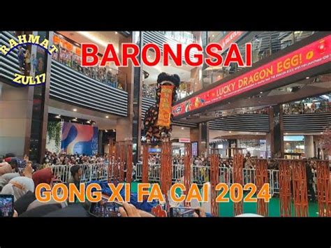 Barongsai Di Aeon Mall Jgc Lion Dance Barongsai Tonggak Youtube