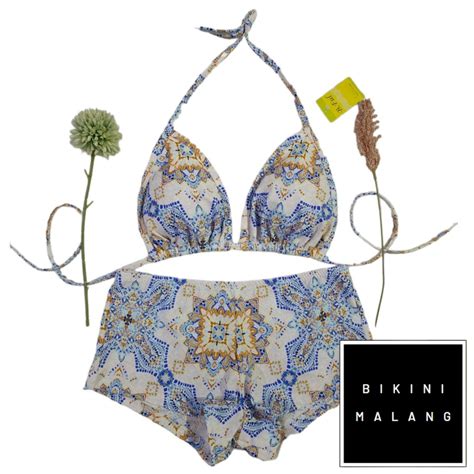 Jual Bikini Bf Boxer Warna Motif Bikini Set Bikini Sexy Bikini Pantai Bikinimalang