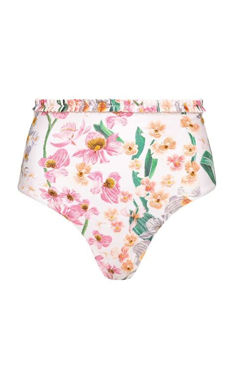 Agua Bendita Nopal Jardinera High Rise Bikini Bottom Light Pink Editorialist