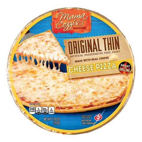 Aldi Mama Cozzis Pizza Kitchen Original Thin Crust Cheese Pizza Same