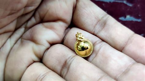 1 Gram Gold Dollar For Thali Bottu Chains Marriage Chains Youtube