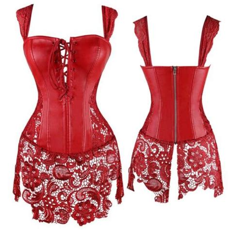 Plus Size Halloween Costumes Corset Bustier Top Lace Up Sexy Lingerie Cincher Rw Ebay