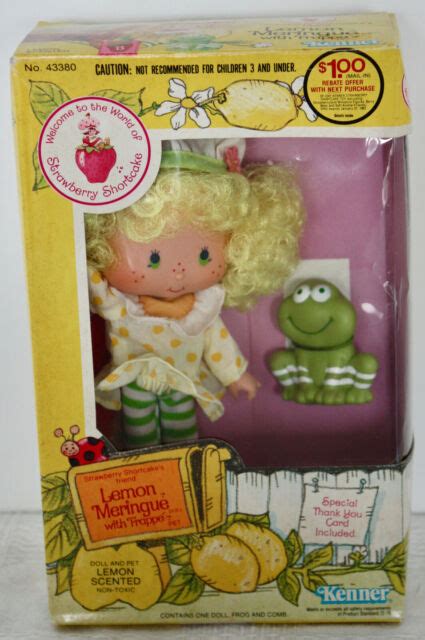 Nwt Lemon Meringue Doll Frapp Frog Strawberry Shortcake Doll