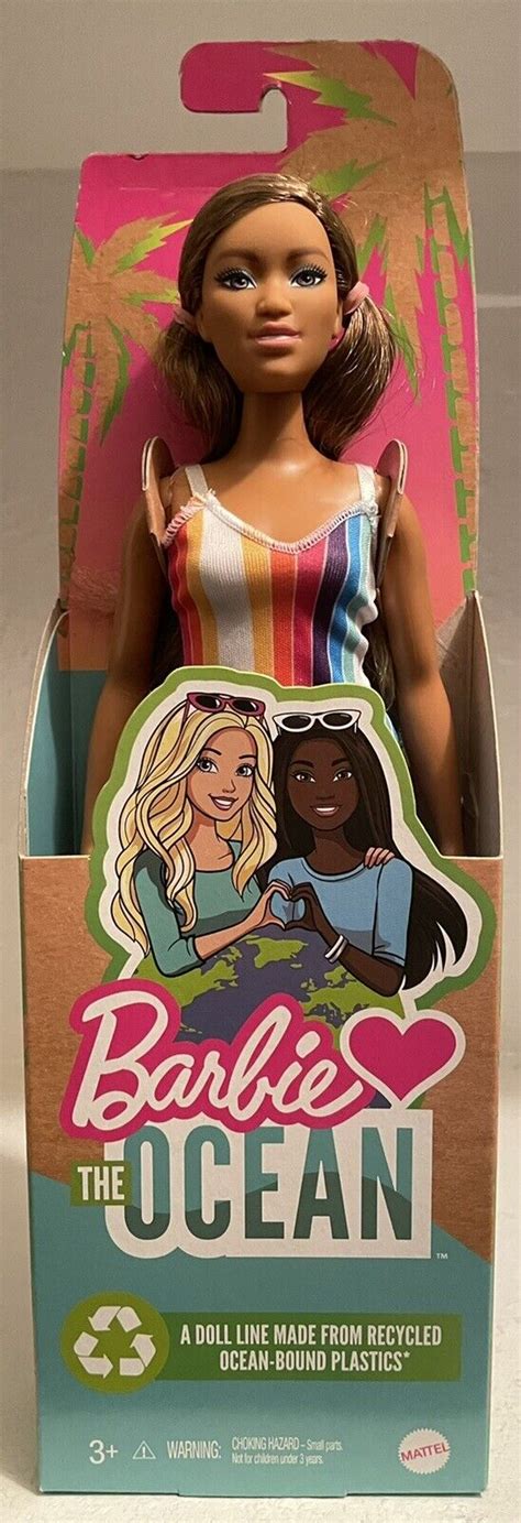 Mavin Barbie Loves The Ocean Beach Doll Curvy Brunette BRAND NEW IN BOX Recycled