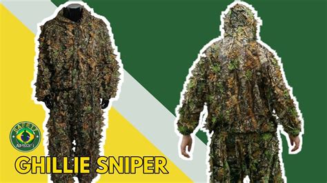 GHILLIE 3D PARA SNIPER ROUPA CAMUFLADA PARA CAÇA SAFETY AIRSOFT YouTube