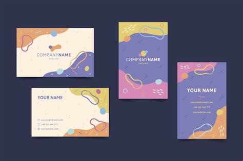 Free Vector | Colorful business card template