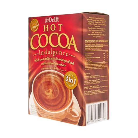 Jual Minuman Serbuk Coklat Delfi Hot Cocoa 1 Box Shopee Indonesia