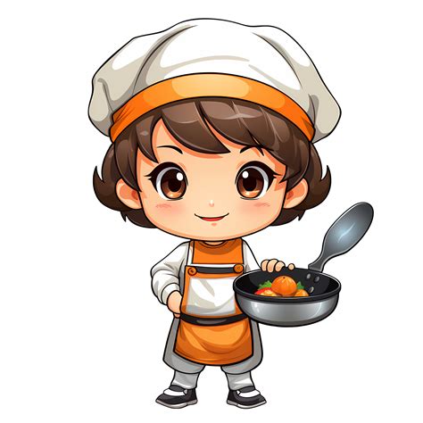 Linda Cocinero Cocinando Comida Clipart Ilustraci N Ai Generativo