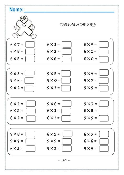 Atividade Multiplicação E Divisão 4 Ano