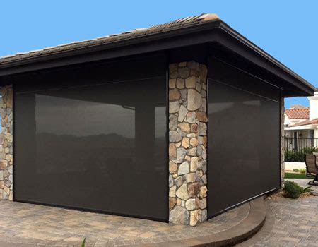 Внешние рулонные шторы. Наружные жалюзи для улицы