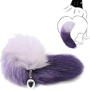 SUPKTHDY Analplug Mit Lang Fuchsschwanz Analkugeln Anal Perlen Klein Butt Plug Dilatator