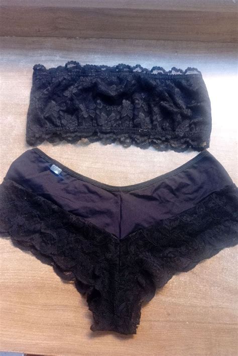 Conjunto Lingerie Top E Calcinha Renda Lingerie Feminina Leial Nunca