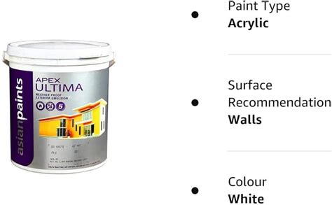 20L Asian Paints Apex Ultima Exterior Emulsion Paint 20 45 OFF