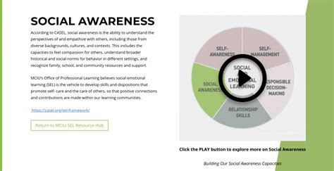 Social Awareness Casel Framework Mciu Learning Network