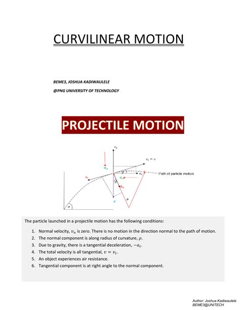 curvilinear motion
