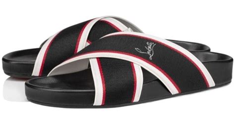 Christian Louboutin Hot Cross Bizz Mules In Black For Men Lyst