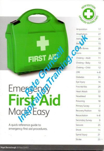 1 Day Level 3 Emergency First Aid At Work Efaw Inspiration Training