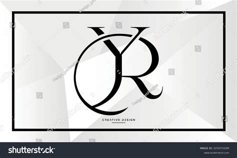 Alphabet Letters Logo Yr Ry Monogram Stock Vector Royalty Free