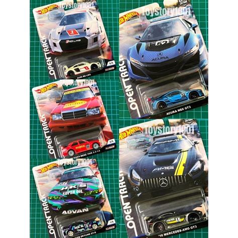 Hot Wheels Opentrack Audi R Lms Mercedes Benz E Nissan Skyline Gt R Acura Nsx Gt