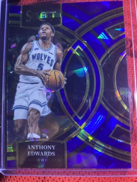 2023 24 PANINI SELECT Anthony Edwards Premier Cracked Ice Prizm 164 T