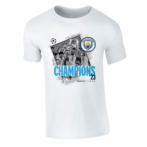 Manchester City UCL Champions Player Tee | Official Man City Store