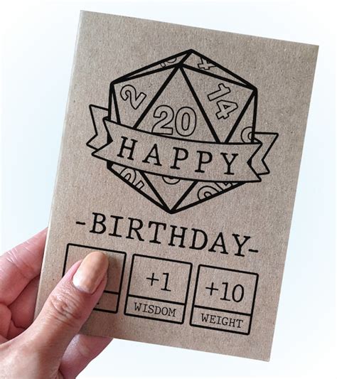 Funny Role Playing Game Birthday Card Happy Birthday Etsy