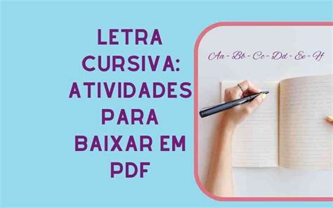 Letra Cursiva Atividades De Caligrafia Para Imprimir Em Pdf Pk