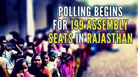 Rajasthan Polls Voting Under Way For Assemblysseats