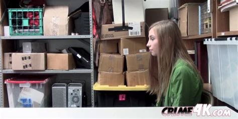 Ava Parker Is Blackmailed Into Cooperating With Horny Officer When Caught Stealing Ava Harper