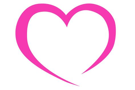 Hot Pink Incomplete Heart Graphic By Indigocreations Creative Fabrica