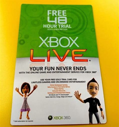 Xbox Live Gold 2 Day Trial 48 Hour Dlc Add On 18 Ebay