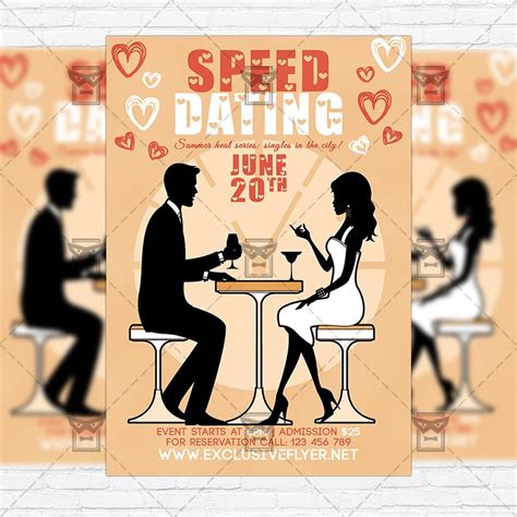 Speed Dating Premium Flyer Template Instagram Size Flyer