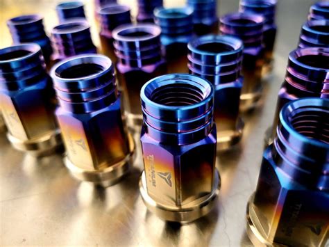 14x15 Open Ended Lug Nuts Titanium Solis Racing Group
