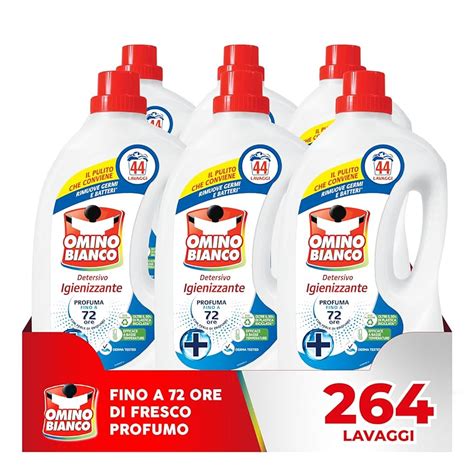 Omino Bianco Detersivo Lavatrice Igienizzante Liquido 264 Lavaggi