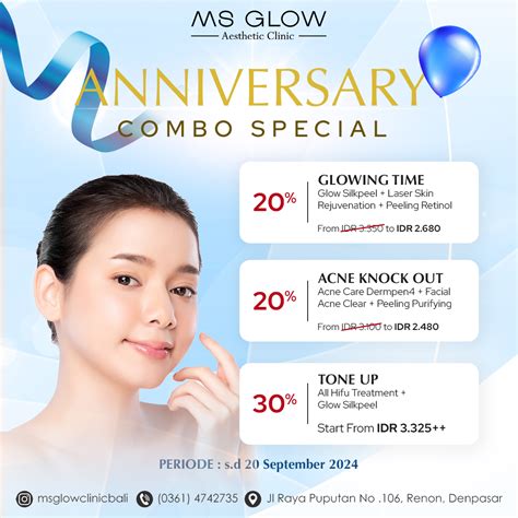 Pricelist MS Glow Aesthetic Clinic