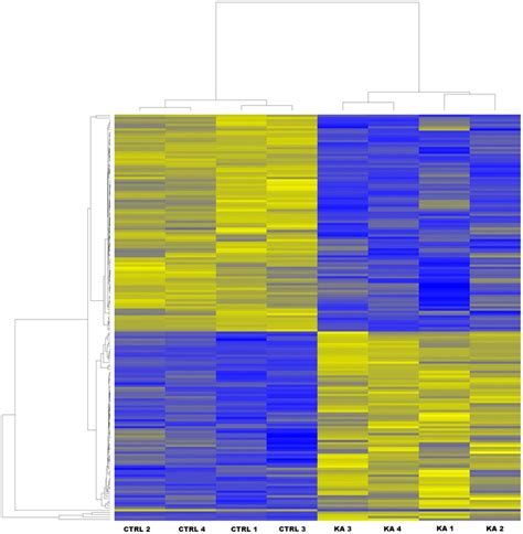 heatmap   samples assayed  microarrays  figure illustrates