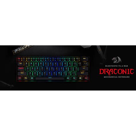 Tastatura Gaming Redragon Draconic Pro Bluetooth Negru ITGalaxy.ro