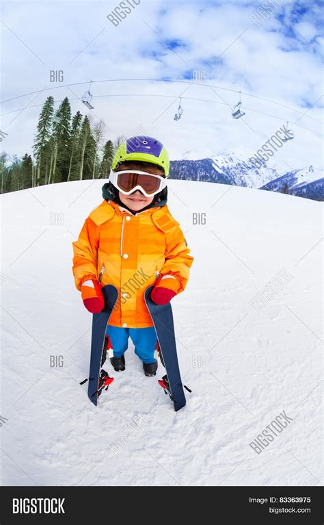 Cute Boy Wearing Ski Image And Photo Free Trial Bigstock