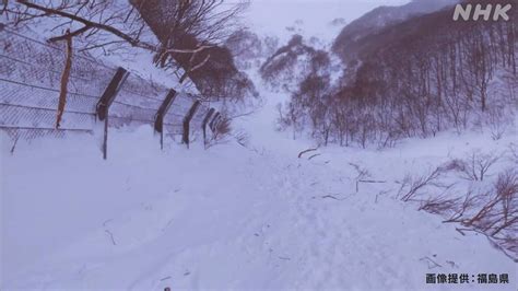 福島県の道で雪崩 通れなくなっている Nhkやさしいことばニュース News Web Easy